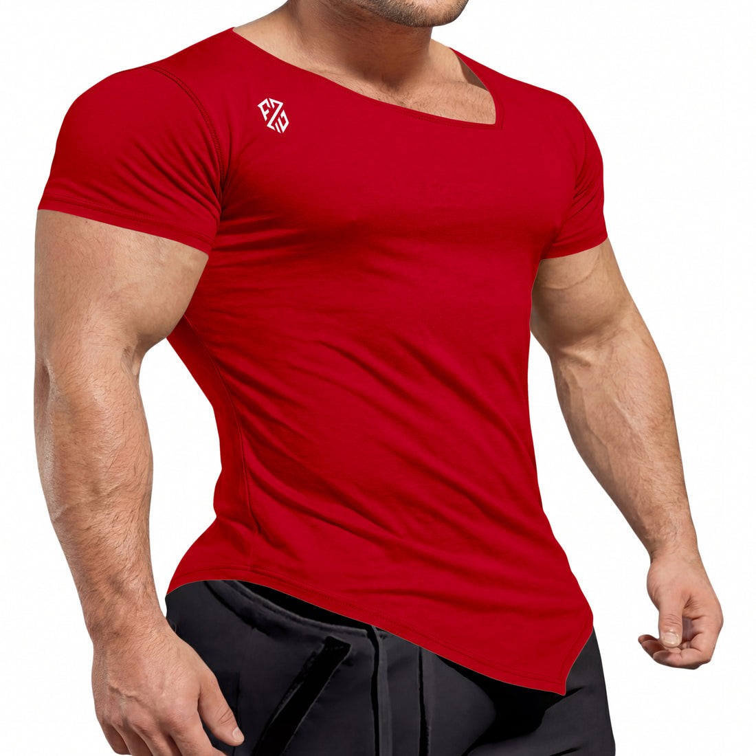 Red Gym Half T Shirt for Men