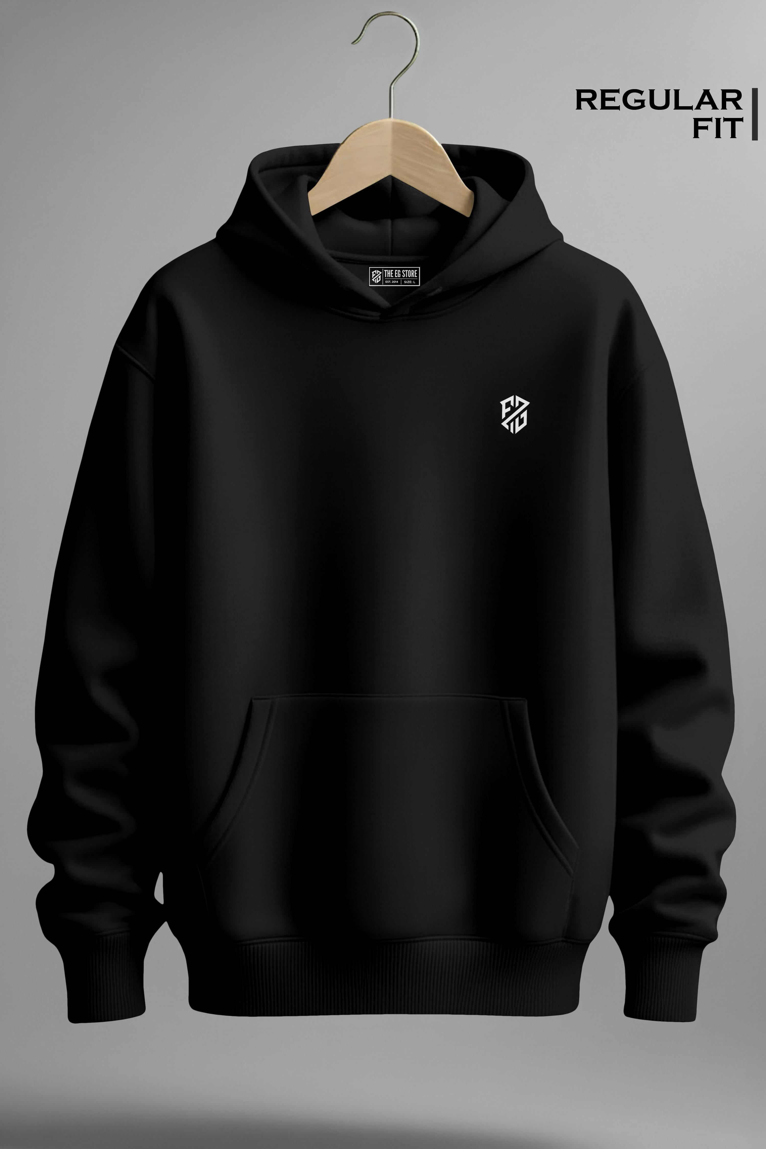 Mens Black full sleeves Hoodie
