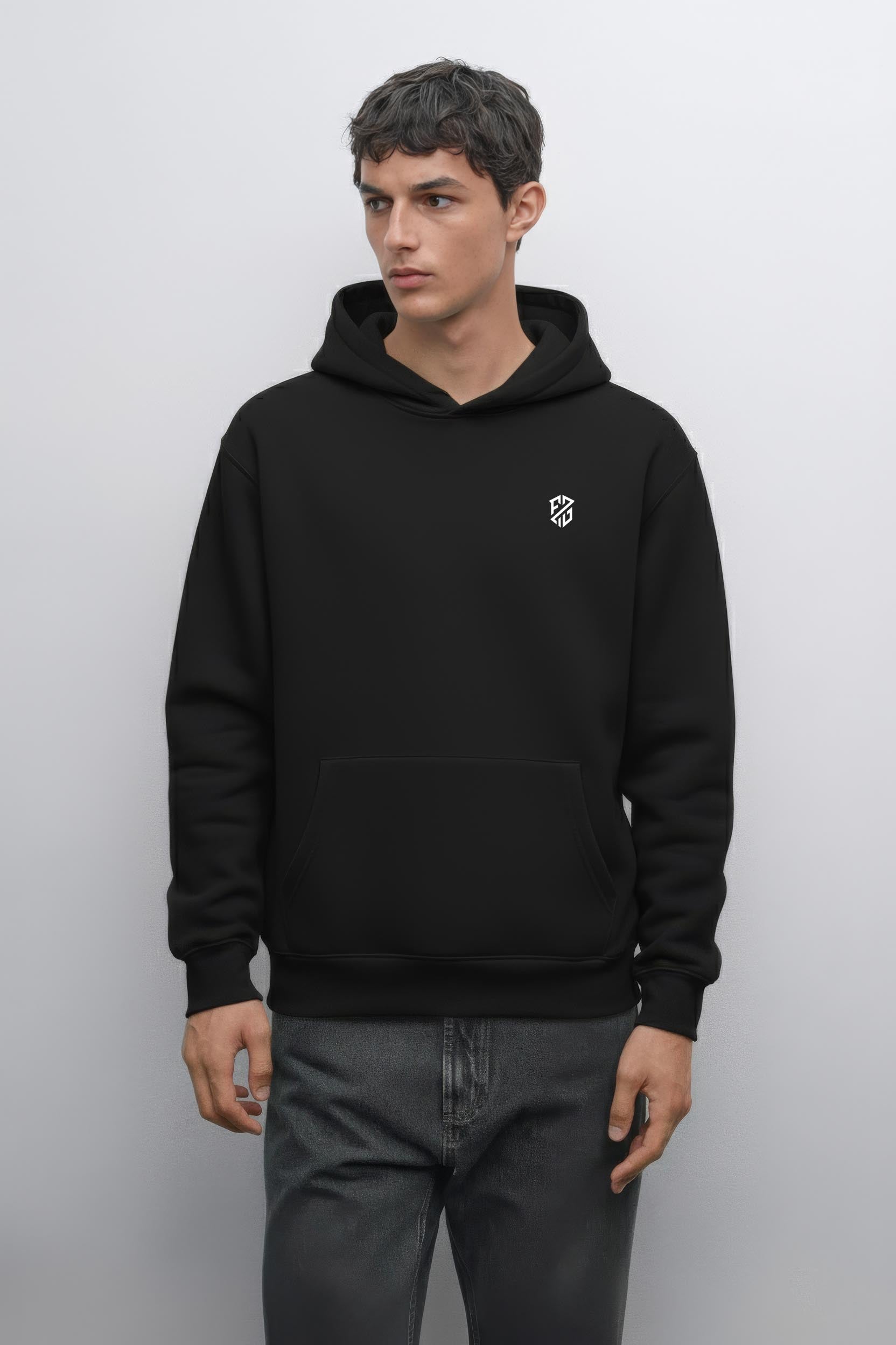 Mens Black full sleeves Hoodie
