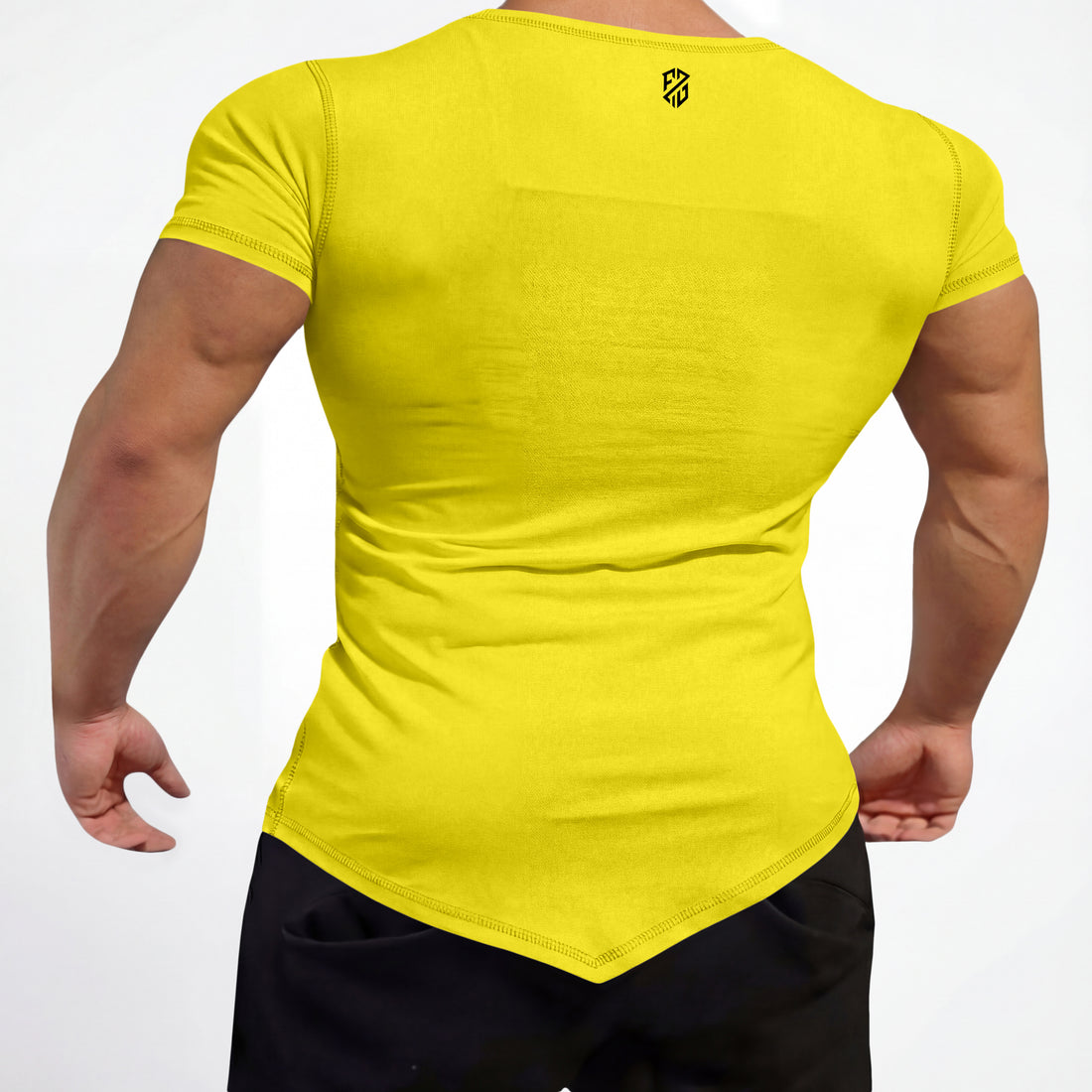 Yellow Gym Half T Shirt for Men